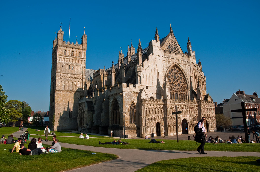 Exeter Cathedral, Devon, England, 21 April 2011 in or near Exeter